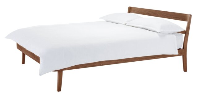 Habitat Tatsuma Kingsize Wooden Bed Frame - Walnut