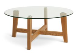 Habitat Zela Round Oak Coffee Table - Natural