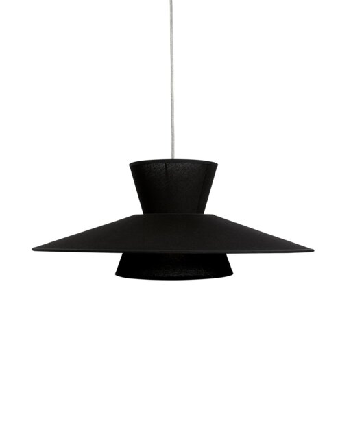 Habitat Otto Black Raffia Easy Fit 2 Tier Lampshade - 70cm