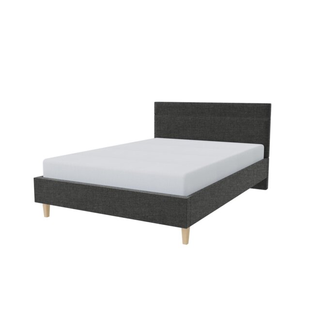 Millbrook Miller Kingsize Fabric Bed Frame - Charcoal