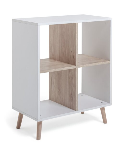 Habitat Skandi Deep Shelving Unit - White & Oak
