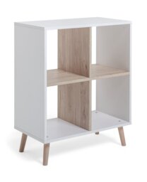 Habitat Skandi Deep Shelving Unit - White & Oak