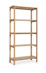 Habitat Nel Deep Oak Veneer Bookcase - Oak