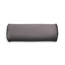 Habitat Velvet Bolster Cushion - Grey - 20x50cm