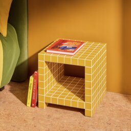 Habitat Geo Bedside Table - Mustard