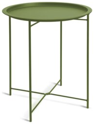 Habitat Pula Folding Metal Garden Side Table - Green