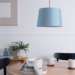 Habitat Blue Textured Easy Fit Lampshade - 30cm