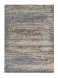 Habitat Distressed Abstract Blue Flatweave Rug - 160x230cm