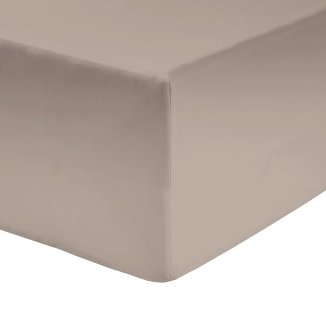 Habitat Cotton Rich 180TC Neutral Fitted Sheet - Single