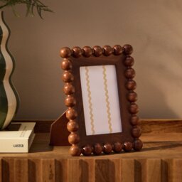 """Habitat Brown Bobble Wooden Picture Frame - 4x6"""""""
