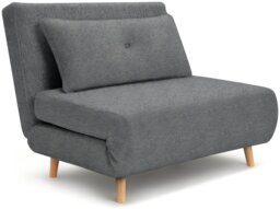 Habitat Roma Small Double Fabric Chairbed - Grey