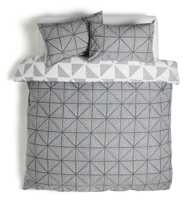 Habitat Stockholm Diamond Dash Grey Bedding Set - Single