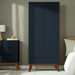 Habitat Pimlico 2 Door 2 Drawer Wardrobe - Blue