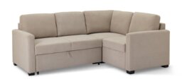 Habitat Reagan Fabric Right Hand Corner Sofa Bed - Natural