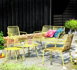 Habitat Ipanema 4 Seater Rattan Effect Garden Sofa Set