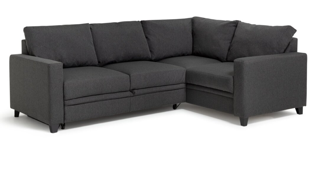 Habitat Seattle Right Hand Storage Corner Sofa Bed -Charcoal 