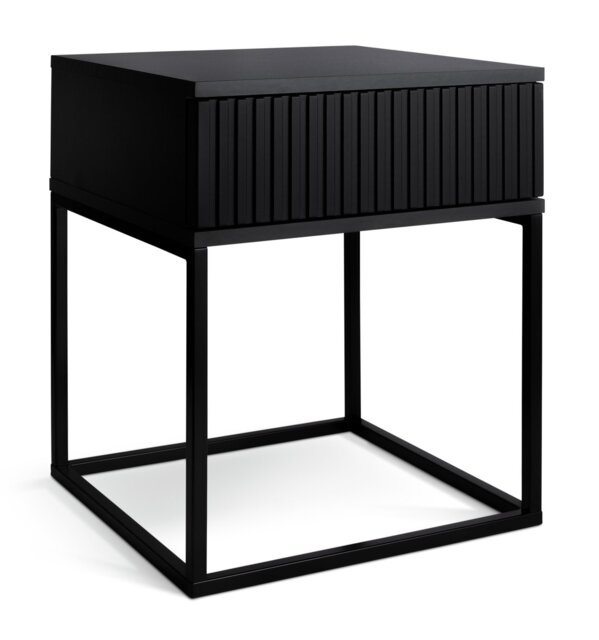 Habitat Digby 1 Drawer Bedside Table - Anthracite