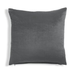 Habitat Velvet Cushion - Slate - 43x43cm