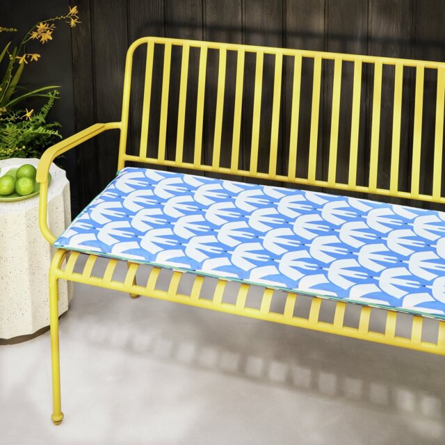Habitat x Scion Pajaro Garden Bench Cushion - Blue