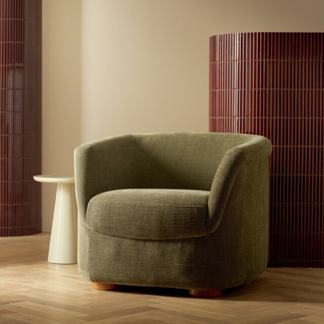 Habitat Nora Fabric Chair - Green