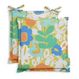 Habitat x Scion Pack of 2 Kukkia Garden Chair Cushions