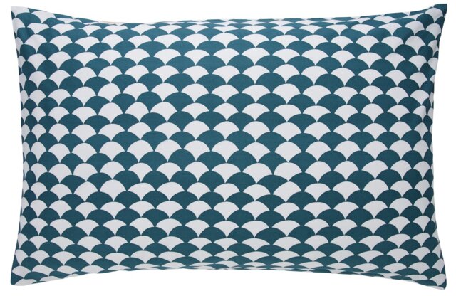 Habitat Cotton Scallop Teal Reversible Bedding Set -Kingsize