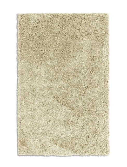 Habitat Noodle Plain Cream Shaggy Rug - 80x150cm