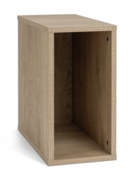 Habitat Rubrics Modular Single Small Shelf Unit - Oak