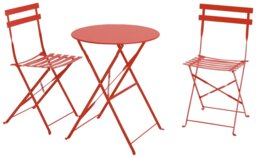 Habitat Eve 2 Seater Folding Metal Garden Bistro Set- Orange
