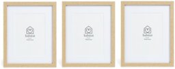 Habitat Oak Effect 3 Pack Picture Frame - Mixed Sizes