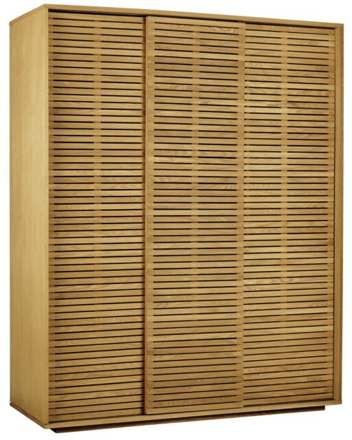 Habitat Max 3 Door Sliding Wardrobe - Oak