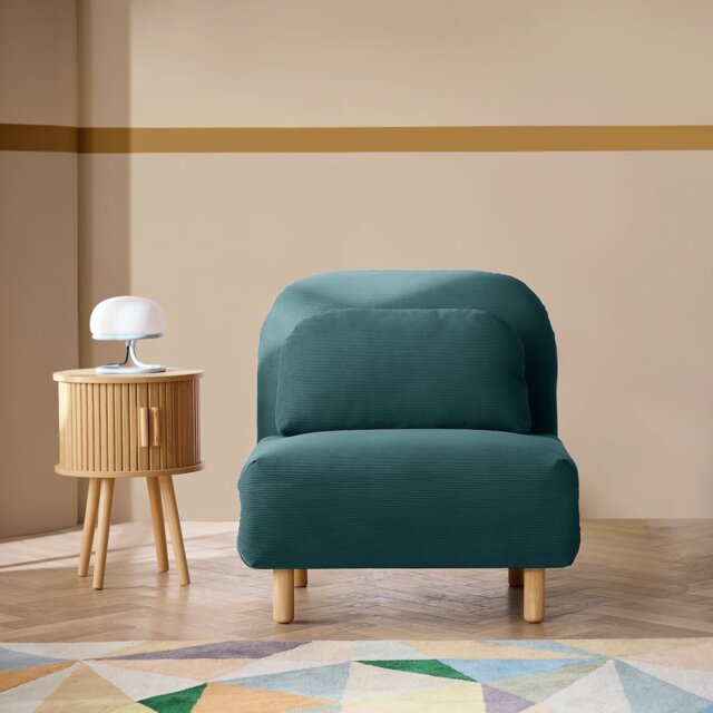Habitat Benji Single Fabric Chairbed -  Blue
