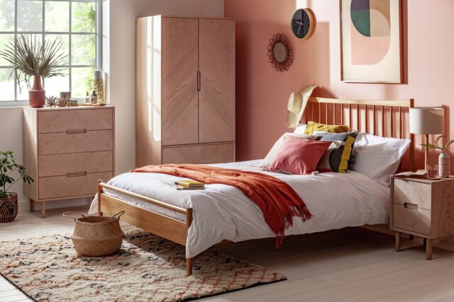 Habitat Chiltern Spindle Superking Wooden Bed Frame - Oak