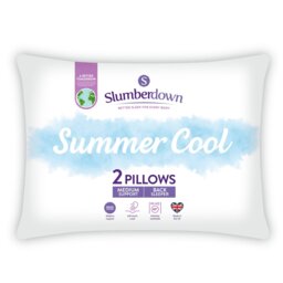 Slumberdown Summer Cool Medium Support Pillow - 2 Pack
