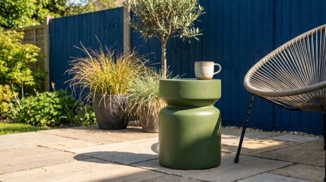 Habitat Outdoor Side Table - Green