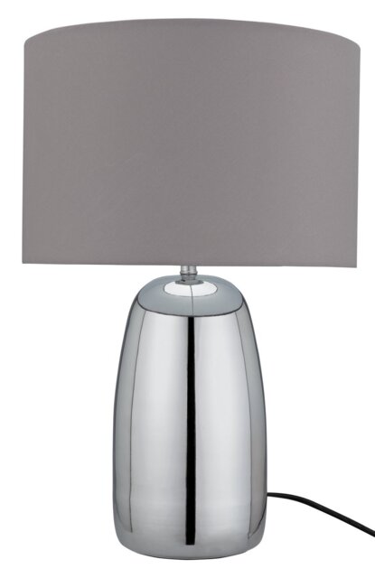 Habitat Largo Touch Table Lamp - Grey & Chrome