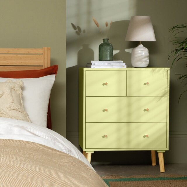 Habitat Otto 4 Drawer Chest - Yellow