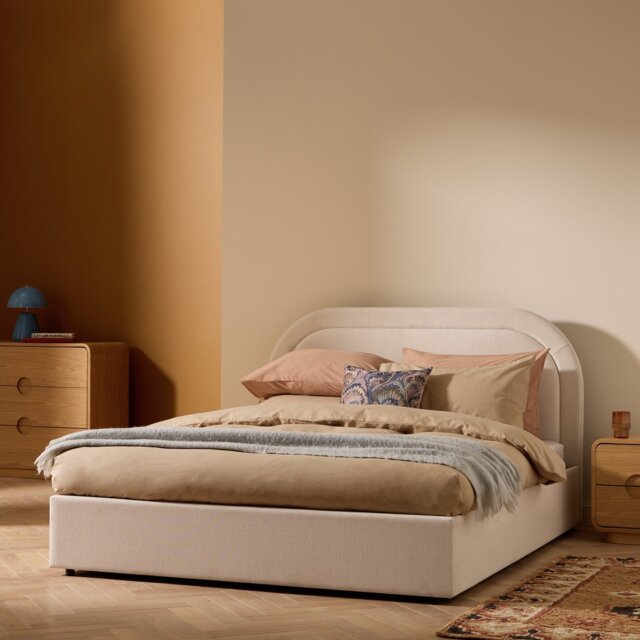 Habitat Ashford Double End Lift Ottoman Bed - Cream
