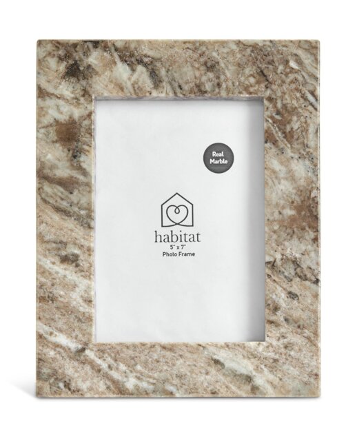 """Habitat Beige Marble Picture Frame - 5x7"""""""