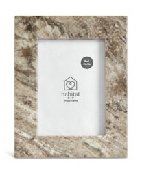 """Habitat Beige Marble Picture Frame - 5x7"""""""