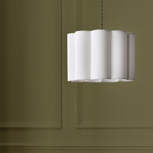 Habitat Pleat Natural Easy Fit Lampshade - 30cm
