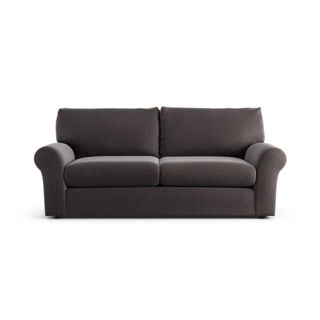 Habitat Molton Velvet 3 Seater Sofabed - Grey