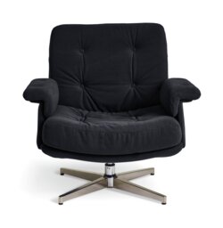 Habitat Dawson Fabric Swivel Chair - Charcoal