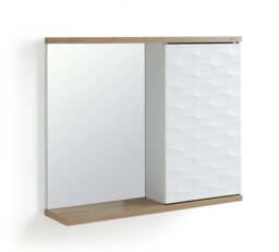 Habitat Zander Mirrored Cabinet - White