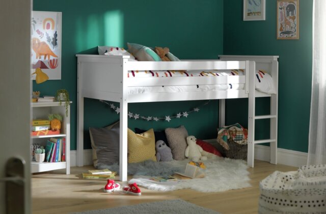 Habitat Brooklyn Mid Sleeper Bed Frame - White