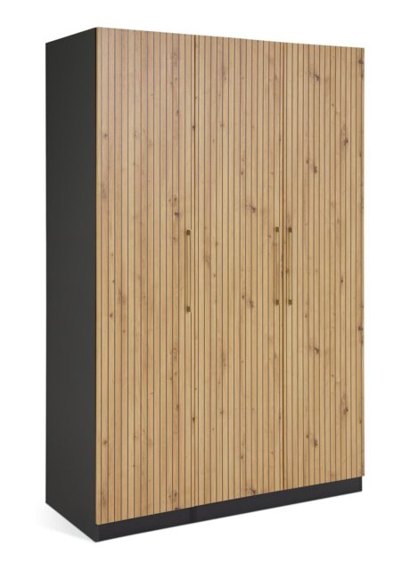 Habitat Hamburg 3 Door Wardrobe - Grey & Oak