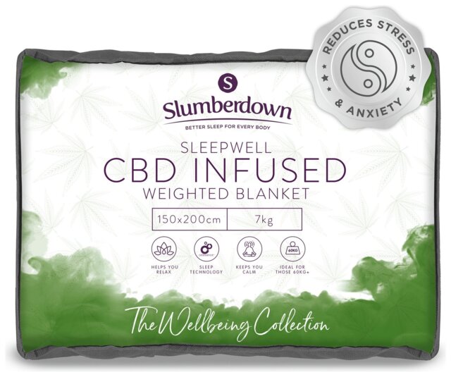 Slumberdown Wellbeing CBD Weighted Blanket 7kg by Habitat