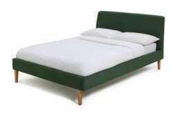 Habitat Ren Double Fabric Bed Frame - Moss Green