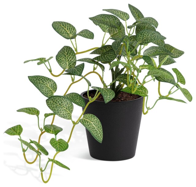 Habitat Artificial Green Topiary Fern Plant - 11cm