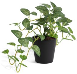 Habitat Artificial Green Topiary Fern Plant - 11cm
